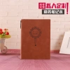Professional custom sheepskin surface notebook, retro business notebook with imitation leather, A5 office diary, custom-made LOGO Specification image
